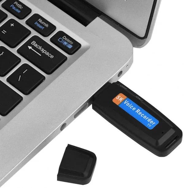 مسجل الاصوات USB على شكل مفتاح